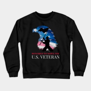 US Veteran, Honored to Serve Crewneck Sweatshirt